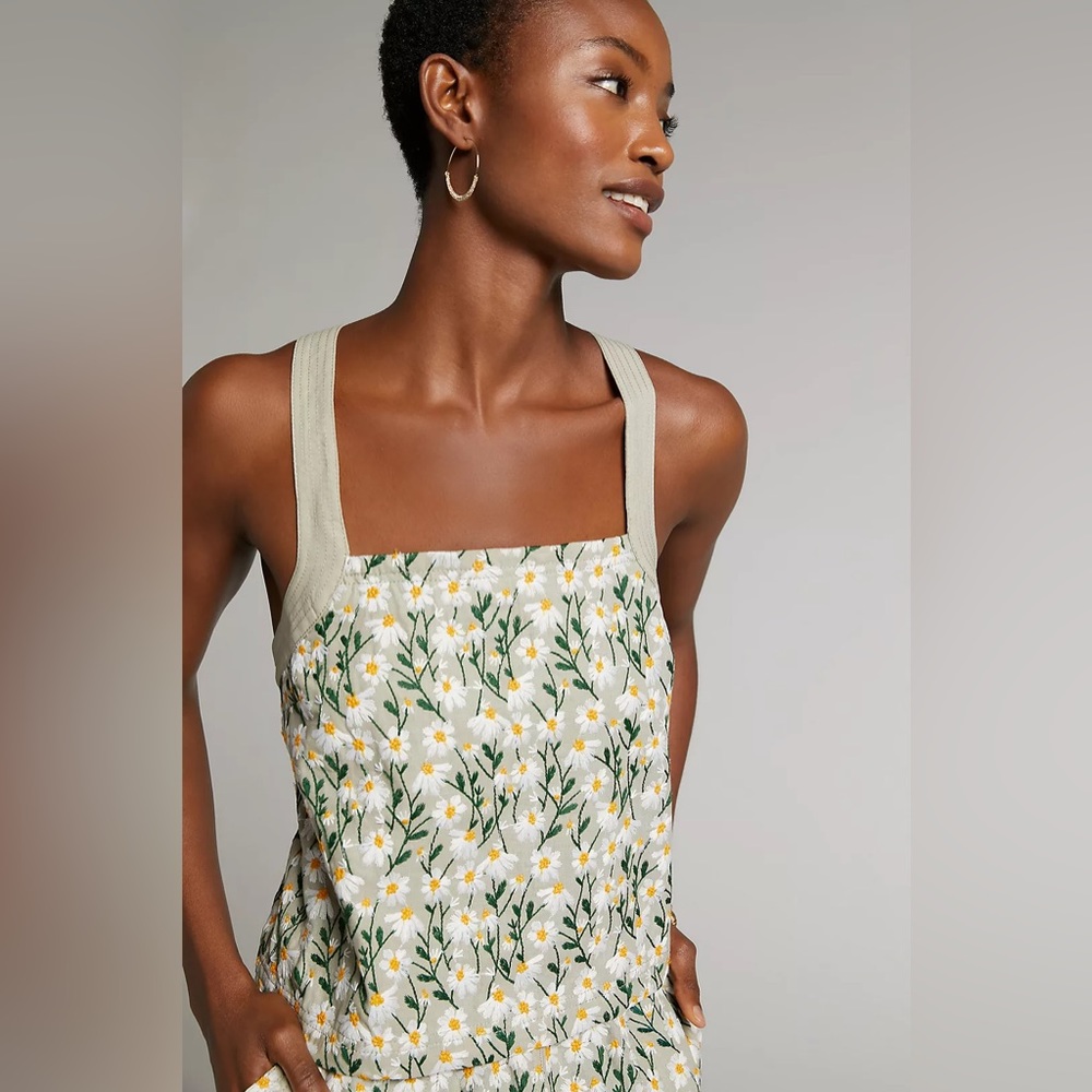 Maeve Daisy Embroidered Tank